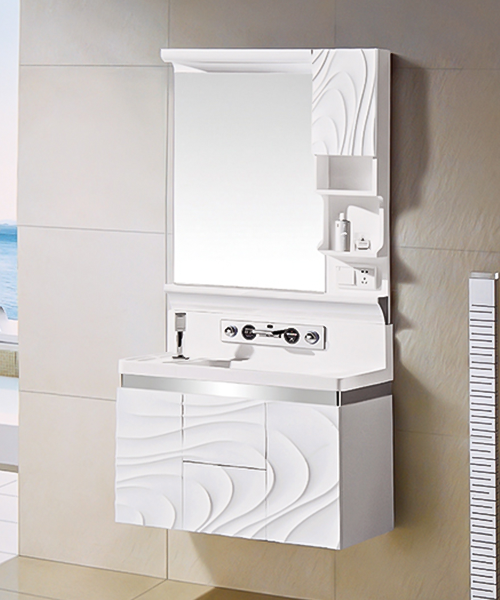 High-end, gorgeous, warm,hot Sale Modern Style Bathroom Luxury Shower Room Cabinet With Mirror Cabinet JH-2014219
