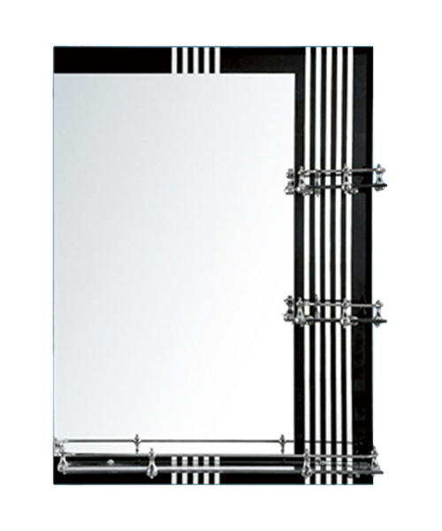 Double layer mirror,4mm copper-free silver mirror or aluminum mirror, partition thickness 5mm,4MM, 5MM,Hot Sale Modern Style Bathroom Luxury Shower Room Simple Mirror Traditional Mirror With Shelf JH-4016