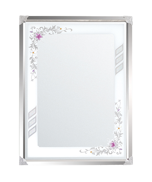 High-definition copper-free silver mirror or aluminum mirror, embossed and decalable.Vanity Bathroom Mirror Dressing Mirror Framed Wall Mirror JH-8904S