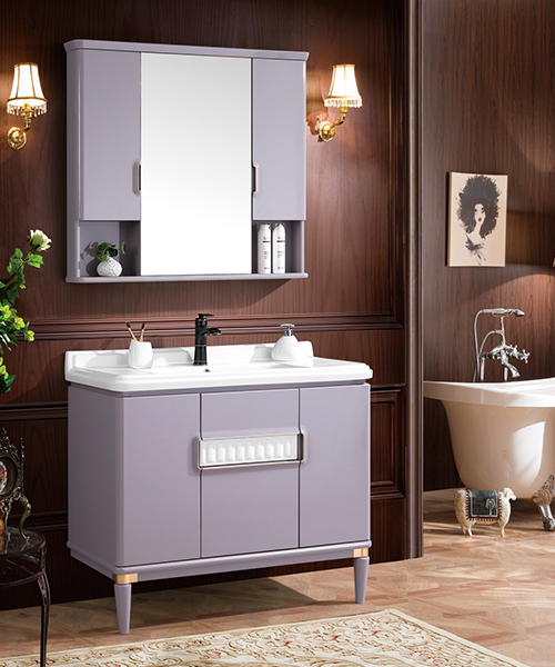 Bathroom cabinet, high-end, gorgeous, warm,hot Sale Modern Style Bathroom Luxury Shower Room Cabinet With Mirror Cabinet JH-P1901-2