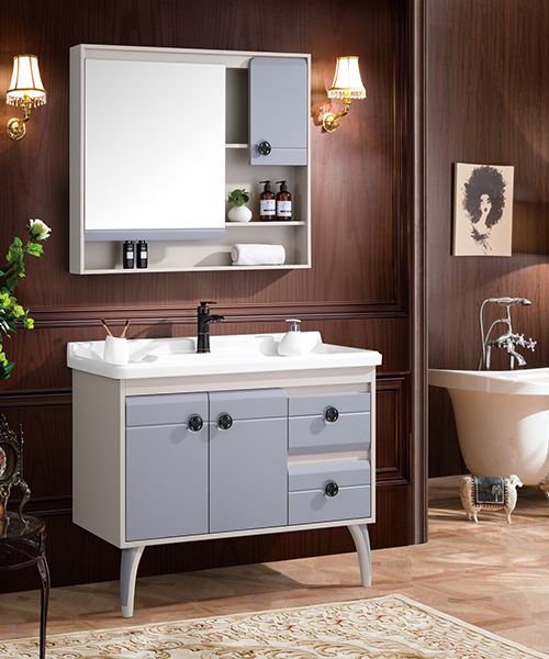 Easy to install,not damaged,hot Sale Modern Style Bathroom Luxury Shower Room Cabinet With Mirror Cabinet JH-P1911